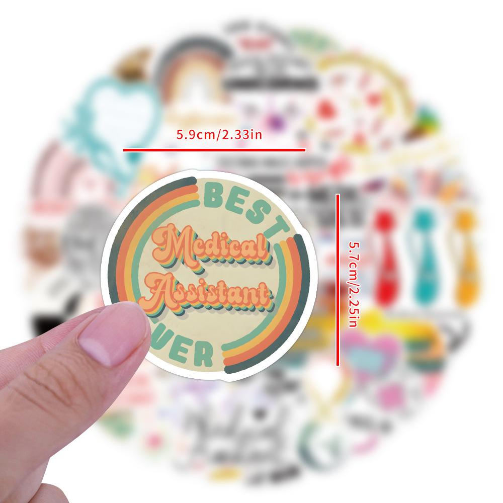 55 New Medical Assistant Graffiti Stickers Suitcase Scooter Computer Water Cup Stickers