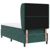 Box Spring Bed with Mattress Dark Green 190 X 90 Cm Velvet