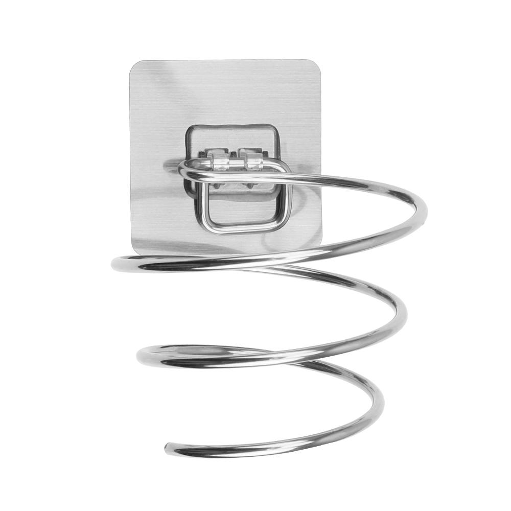 

Держатель для фена, спиральный настенный органайзер для хранения фена, стойка-держатель, аксессуары для ванной комнаты