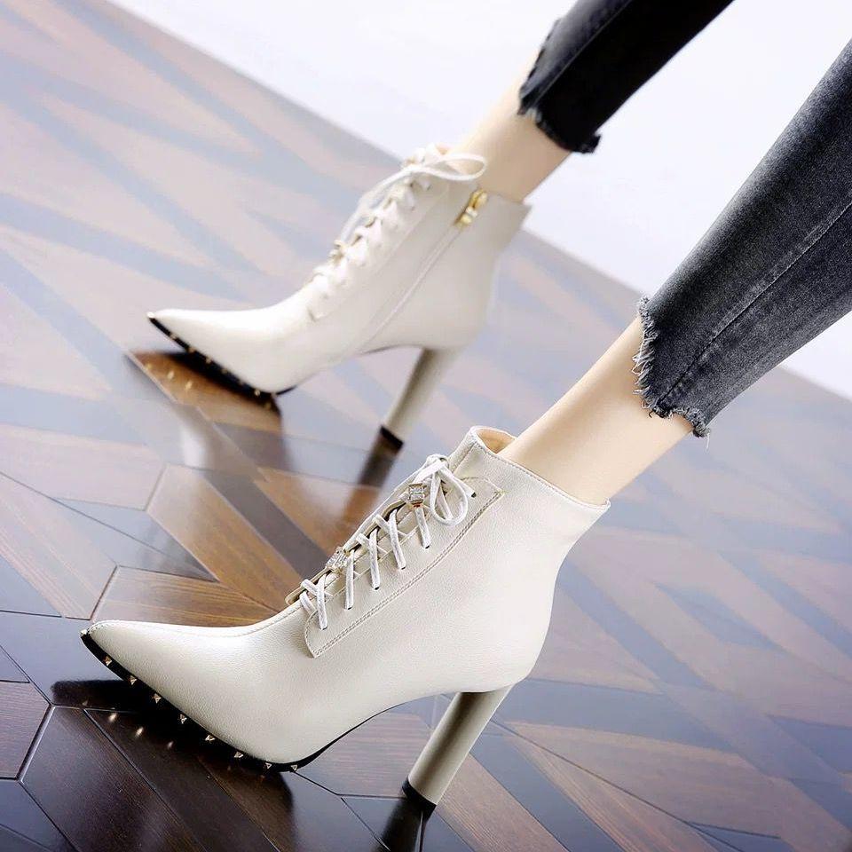 Fashion Female Short Shoes Plain Chunky Heel Non Slip Zip Women's Ankle Boots High Quality Fashion 2025 Booties Large Size Warm Boot Pu