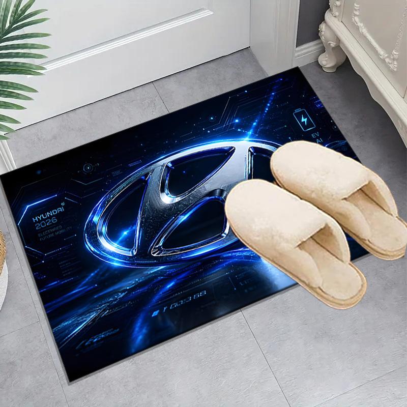 Hyundai Motor Rug Area rug for Livingroom, Bedroom, Palyroom, Chair Rug, Office Rug, Floor mat, Large Size Fan Christmas Birthday gift