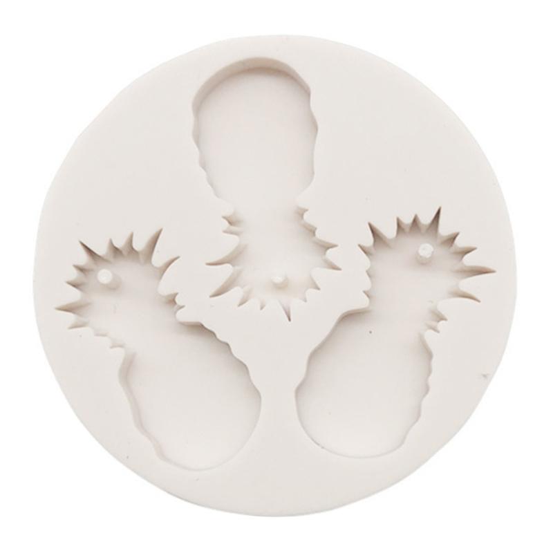 Handmade Epoxy Resin Mold Handicraft Jewelry Keychain UV Resin Casting Mold Cute Pineapple Cactus Keychain Silicone Mold 1