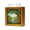 Desktop Light for Office Acrylic Puzzle LED Night Light, 2-In-1 USB Royal Iris Bloom Jigsaw Lamp, Cozy Atmosphere DIY Creative Home Ambient
