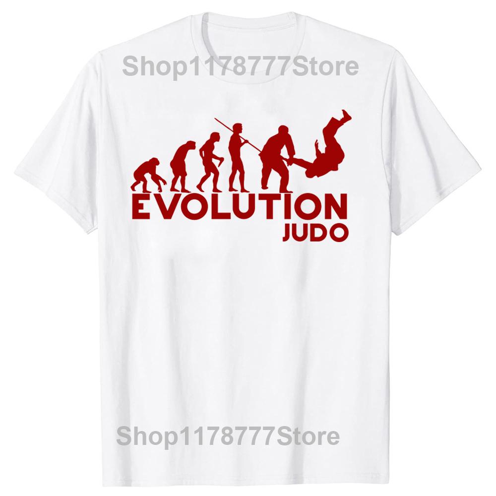 Evolution Judo Retro Martial Arts Jiujitsu Gift Holiday Xmas Classic T Shirts Summer Graphic Cotton Streetwear Gifts Tshirt