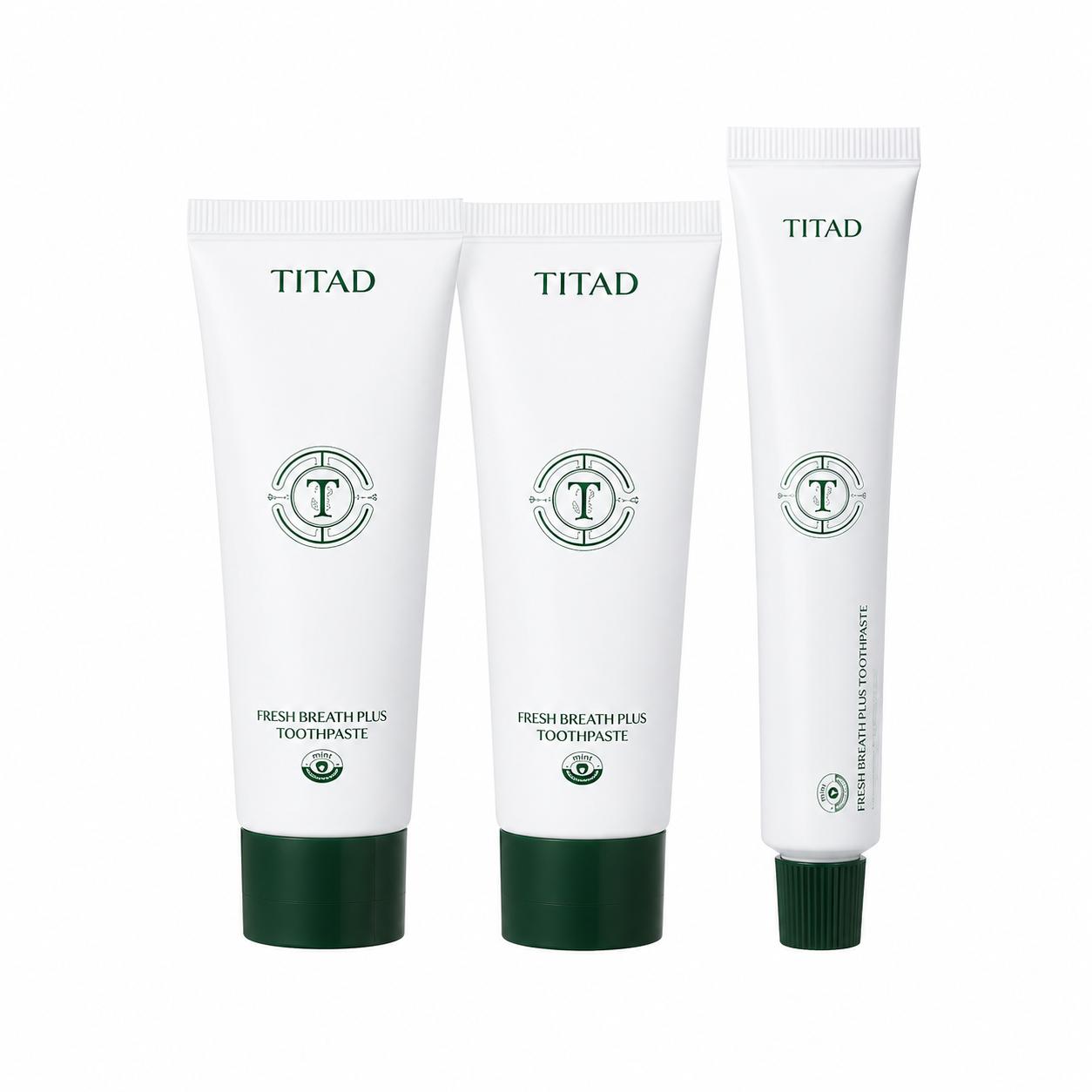 TITAD Fresh Breath Plus Toothpaste Double Value Set 100g x 2 + 50g Bonus