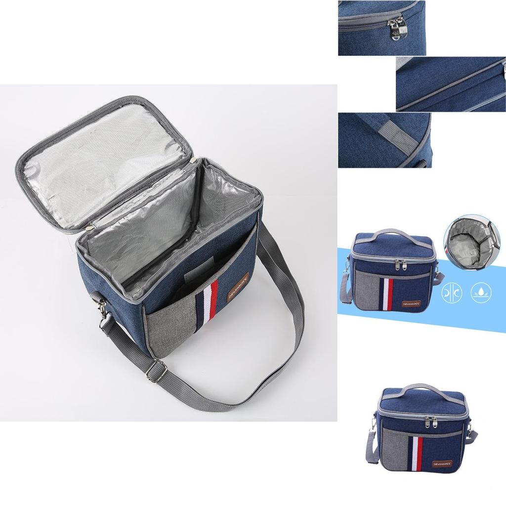 Insulated Waterproof Thermal Shoulder Picnic Cooler Lunch Bag Storage Tote Box For Outdoor Activities