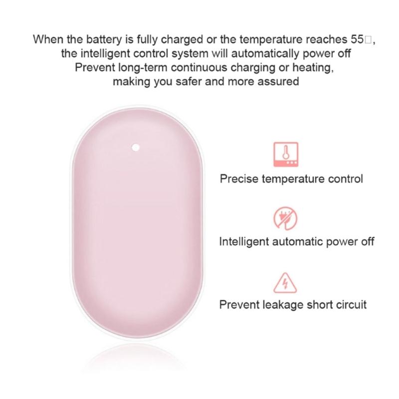 Mini Hand Warmer Artifact 3 Heating Modes 2 in 1 Portable Pocket Heater Fast Heating Multi-purpose for Winter