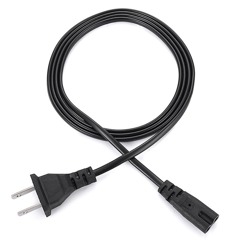 For Laptop Charger Printer Radio Speaker EU Power Cable 2pin IEC320 C7 US Power Extension Cord