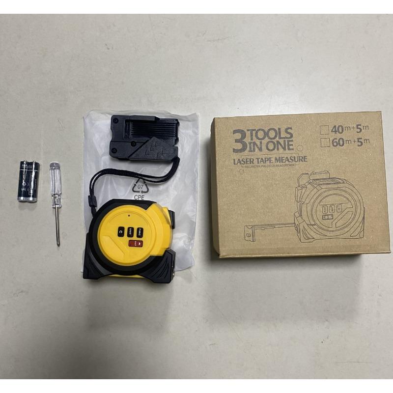 

40-метрова цифрова інтелектуальна рулетка три в одному інфрачервоний далекомір лазерна рулетка з перехресною проєкцією