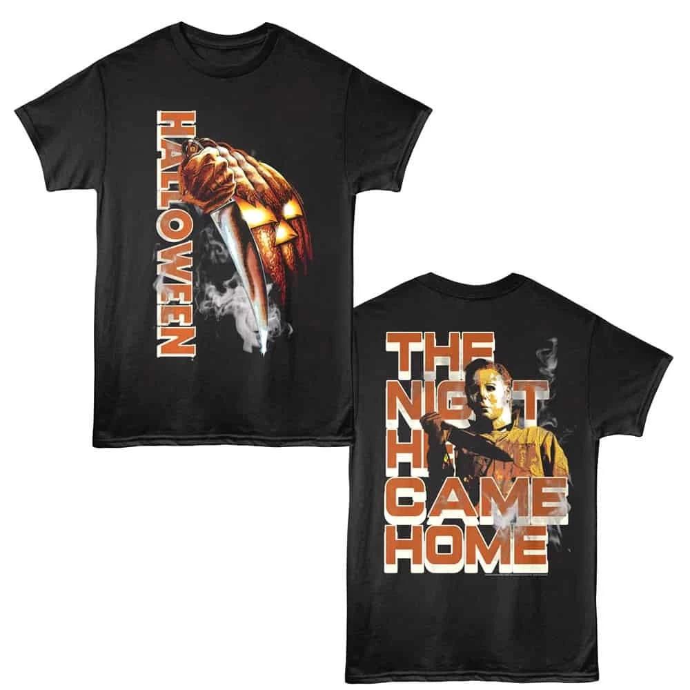 Halloween Smokin Pumpkin Men s T Shirt 4XL