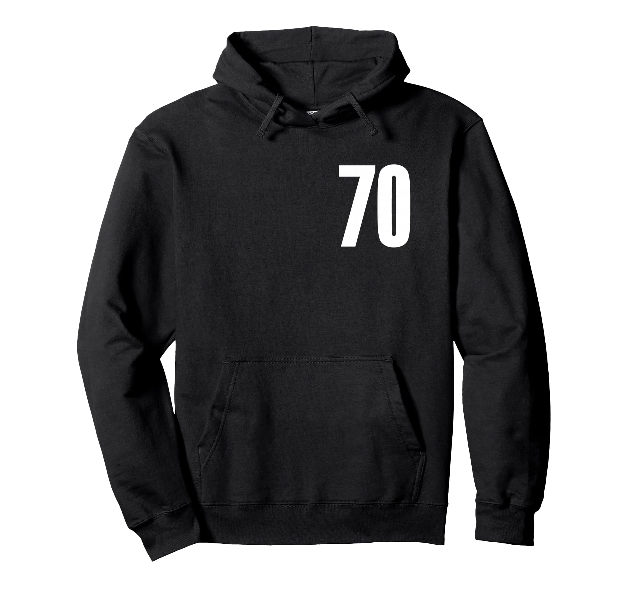 

Number Seventy #70 Sports Team Uniform Birthday 70 Hoodie