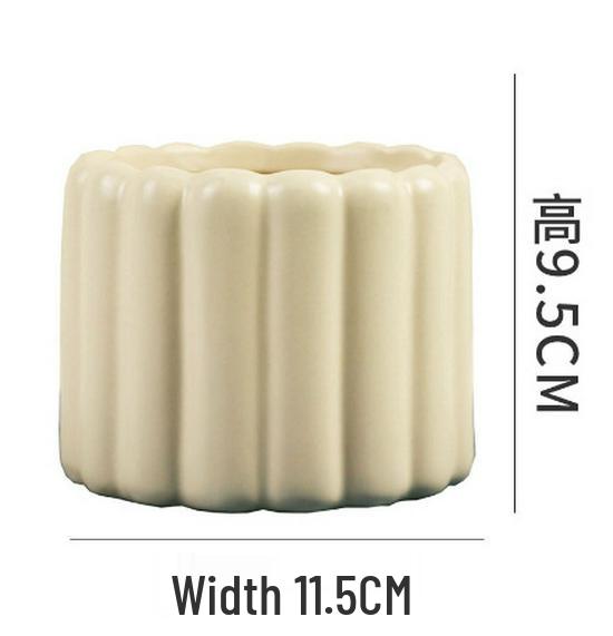 Nordic Ceramic Orchid Vase - Light Luxury Style for Small Plants