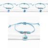 Trendy Blue Stitch Bracelet With Adjustable Length For Men And Women
