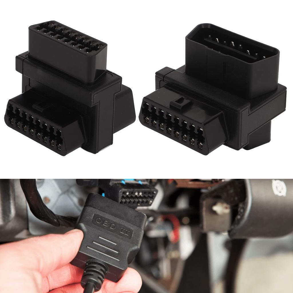 OBD2 Splitter Adapter 16 Pin Male to 2 Female OBDII Splitter for Connector Plug & Play Diagnostic Extender