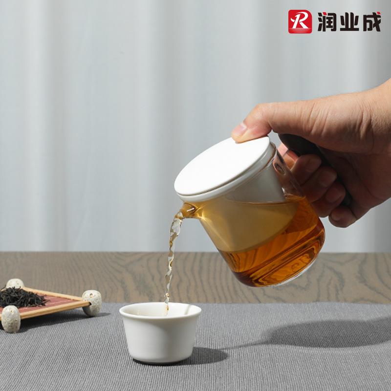 Fuyao Japanese-style glass tea set light luxury gift box set, the company will give customers a gift to thank them, and the gift can be printed.