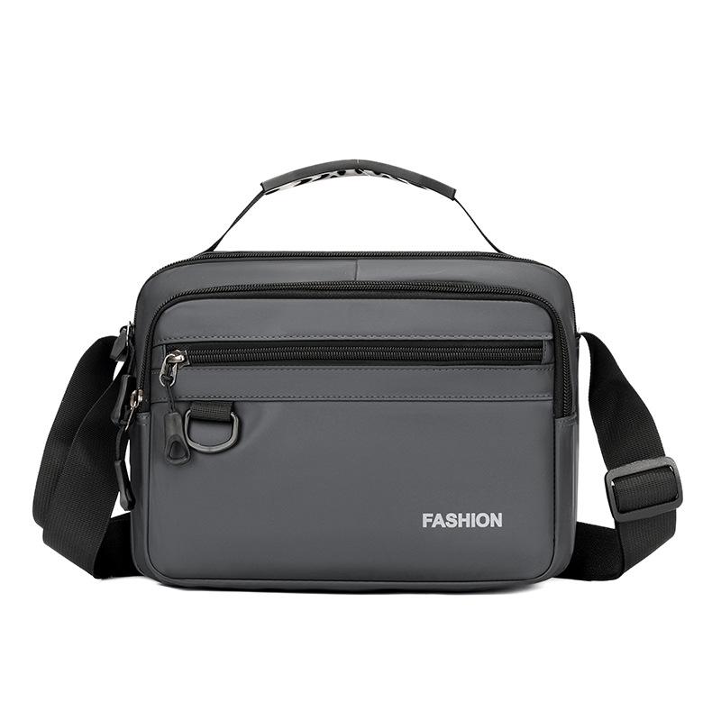 Business Handbag Men's Shoulder Bag Large Capacity Multi-Layer Crossbody Bag