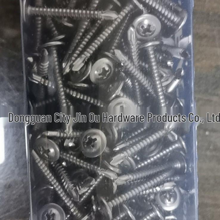 NSSC550 Stainless Steel Corrosion-Resistant Self-Drilling Screw with Round Washer Pan Head