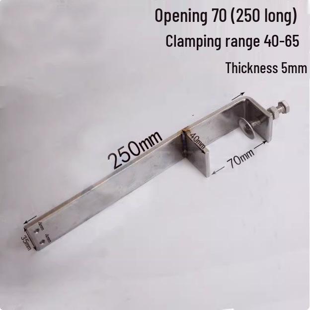 C304 Tiger Claw U-Shaped Stainless Steel Pipe Clamp