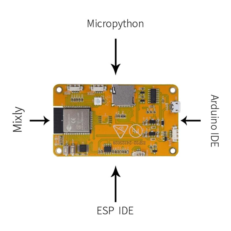 ESP32 Development Board Wifi  2.8 Inch 240x320 Intelligent Display TFT Module n LVGL Automatic Download