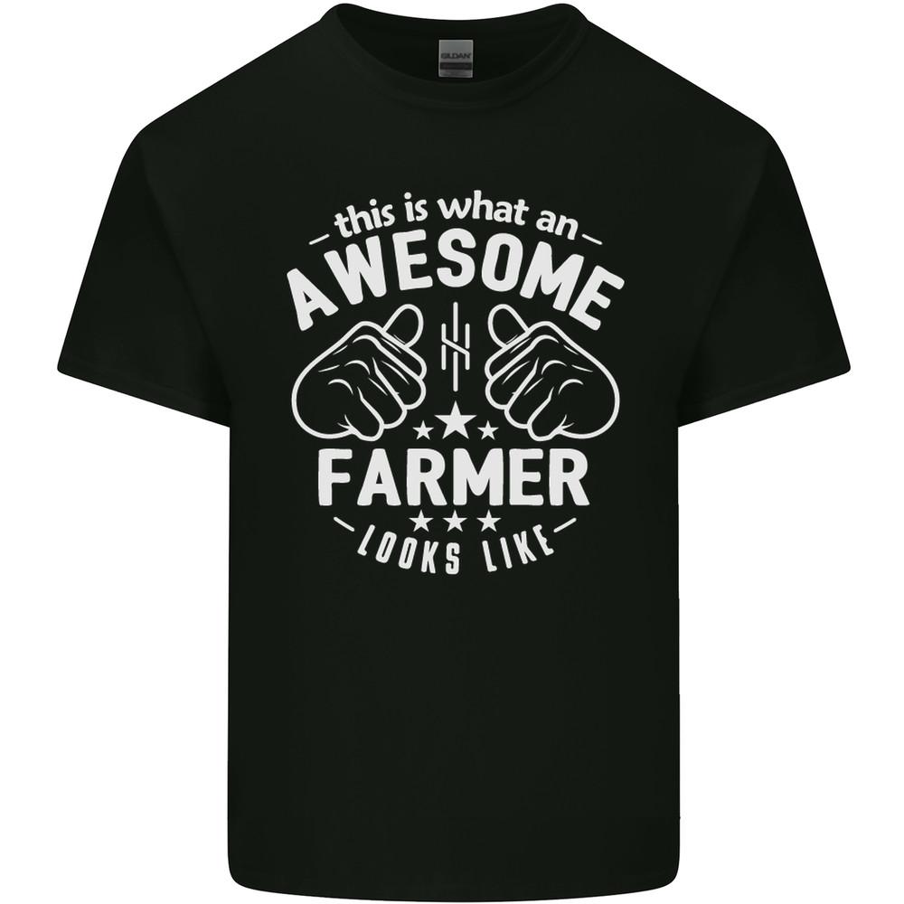 This Is What an Awesome Farmer Looks Like Mens Light Cotton T-Shirt
