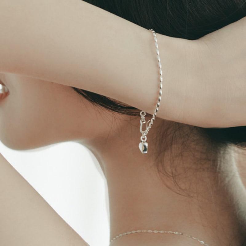 

zney Egg Ball Peachy Bracelet - Silver 16cm