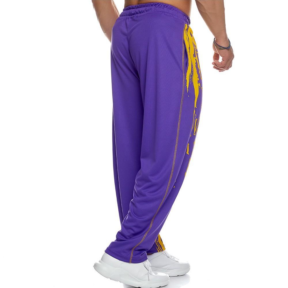 Muscle Fitness Men's Quick-Dry Printed Training Pants – Autumn/Winter Collection