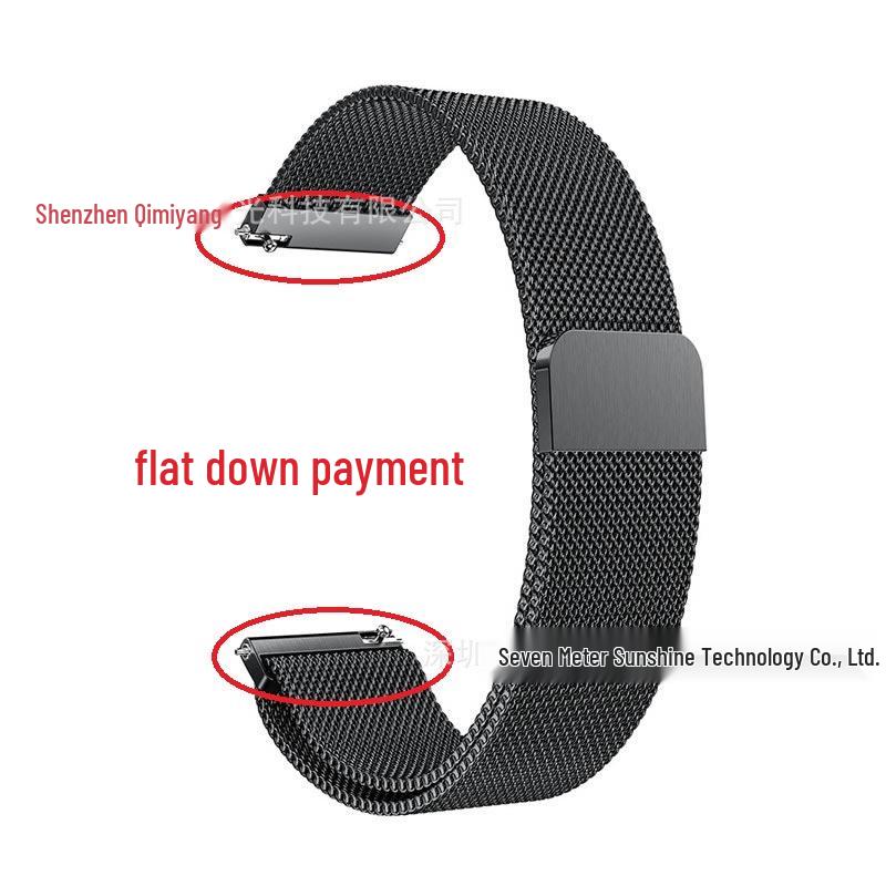 

Миланский ремешок для часов из нержавеющей стали 14-22 мм, плоский/выпуклый, магнитная застежка 16mm Flat Head