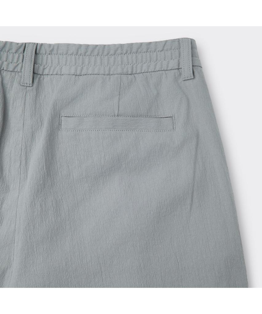 Keoseuuteommellou Gray Loose Fit Tucked Cotton Pants Cwpam26322Gyx