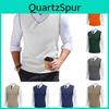 Vneck Mens Vest Sleeveless Knitted Pullover