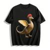 Vintage Entenschnabel-Drache Geflügeltes Biest Druck Lässiges T-Shirt Reines Baumwoll-T-Shirt