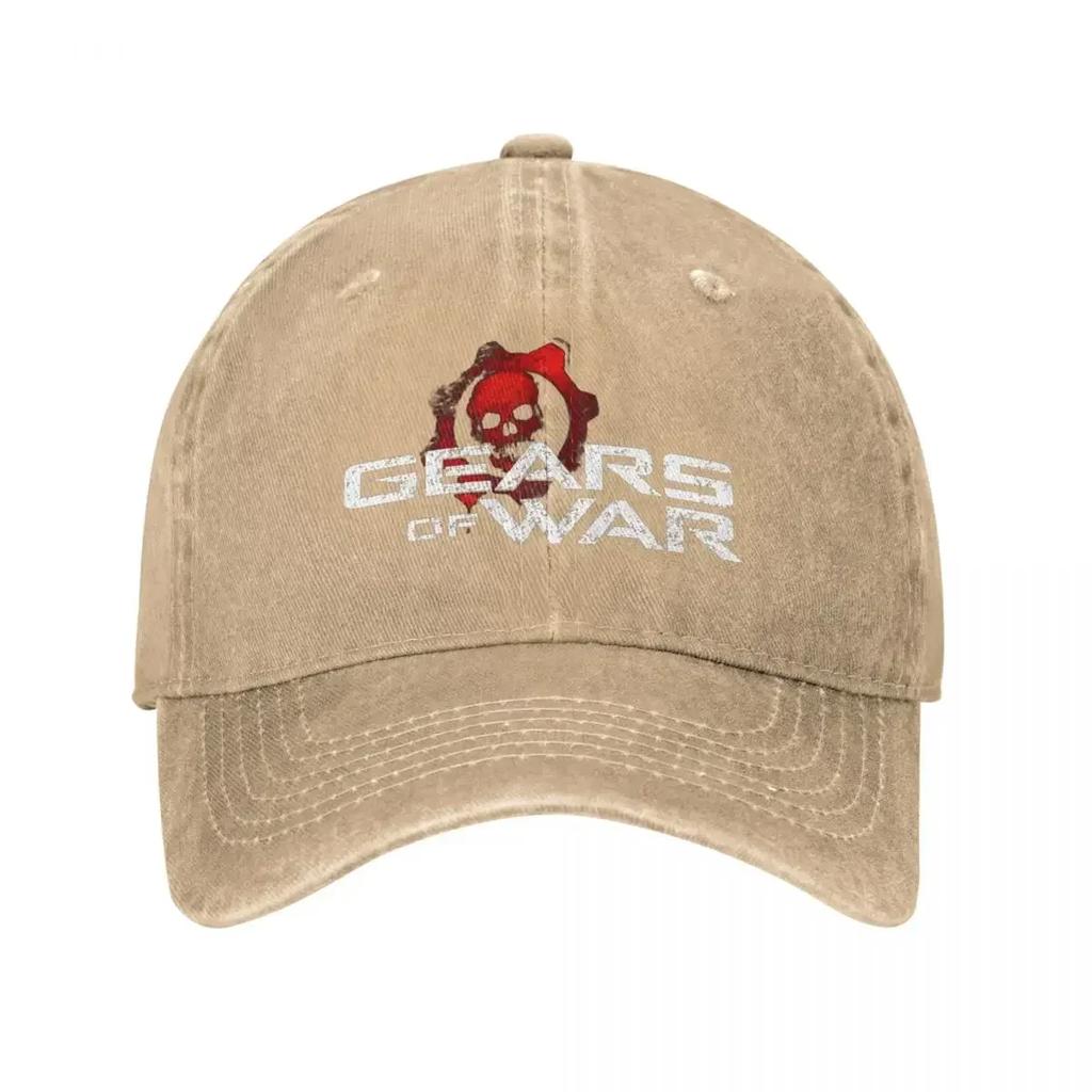 Gears Of Wars Unisex Baseball Caps Shotting Game Crimson Omen Distressed Cotton Hats Outdoor Running Golf Adjustable Headwear