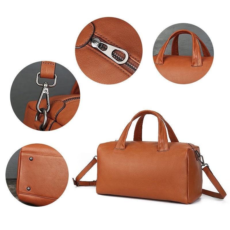 Genuine Leather Women Clutch Bags Vintage Design Handbags for Ladies Fashion Shoulder Crossbody Bags Pillow Bag Purse