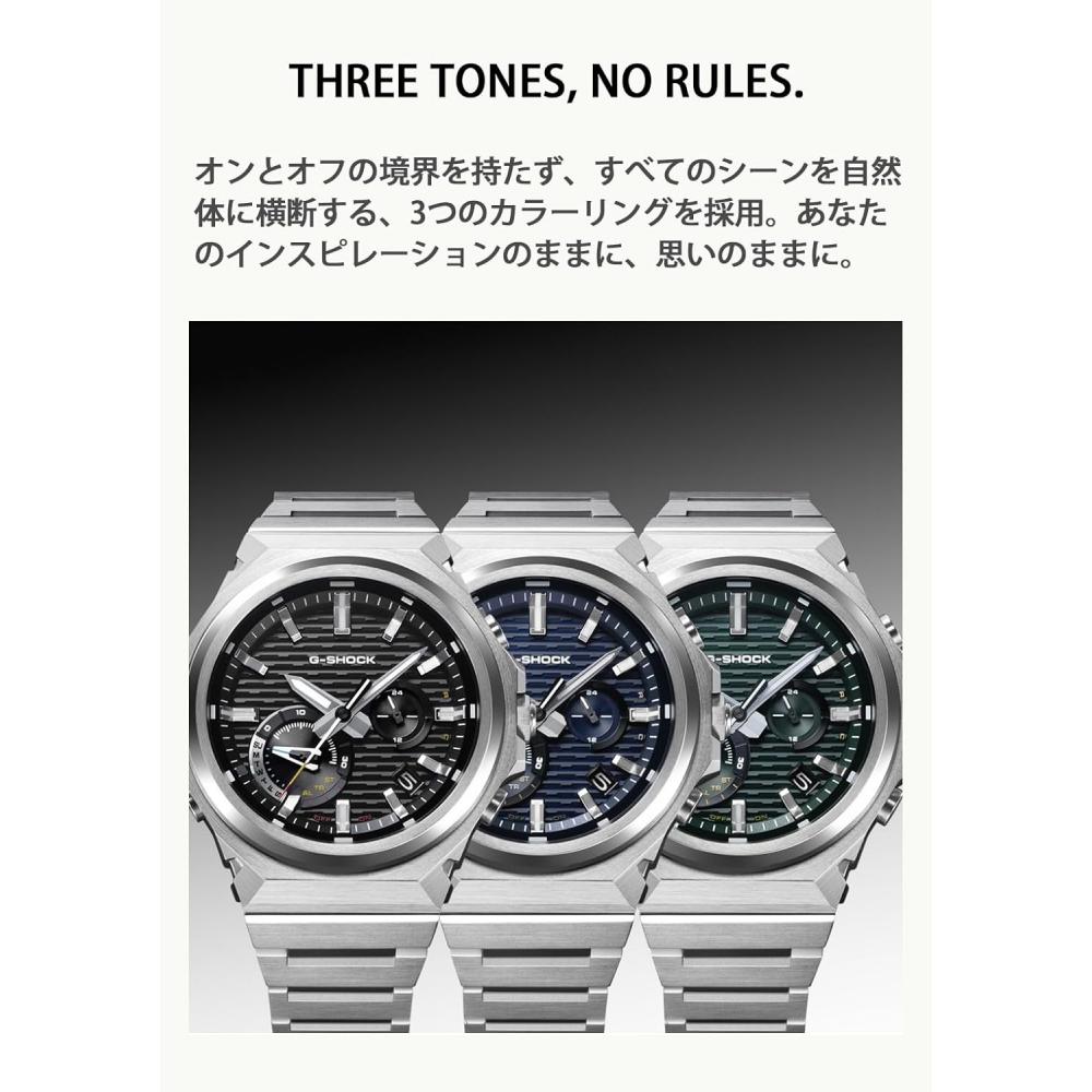 Casio G Steel Bluetooth Solar Men S Watch Blue Silver GSt B1000d 2ajf