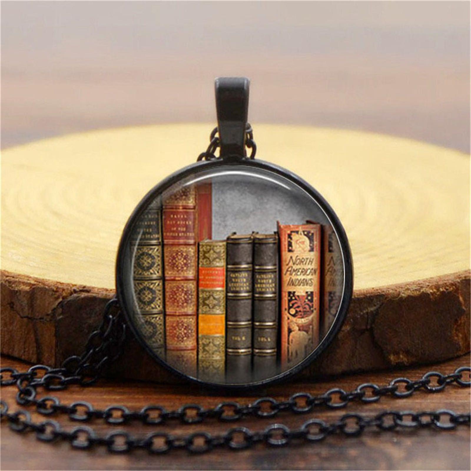 

Винтажный Библиотека И Книги Время Мода Ожерелье Кулон Ювелирные изделия One Size чёрный