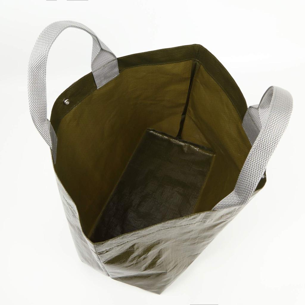 Marche Bag Tote Bag Marche Bag Hergestellt in Japan Inländisch Klar Weiß Grau [FLOWERS lab] ×