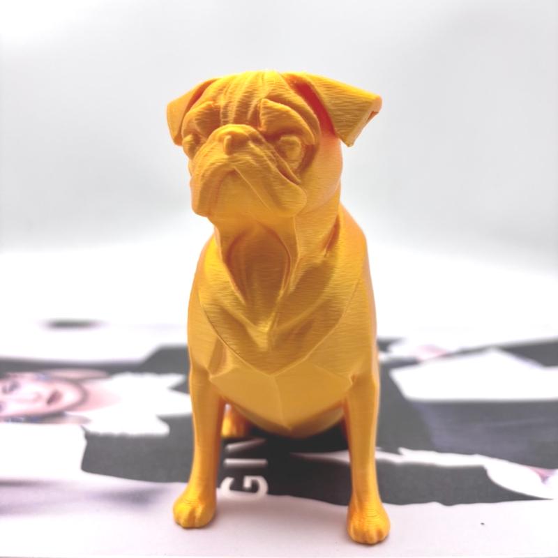 

3D Printing of Dog Statues, Decorative Ornaments for Dogs, Halloween Decorations, and Ideal Home Decor Ornaments for Dog Lovers золотой