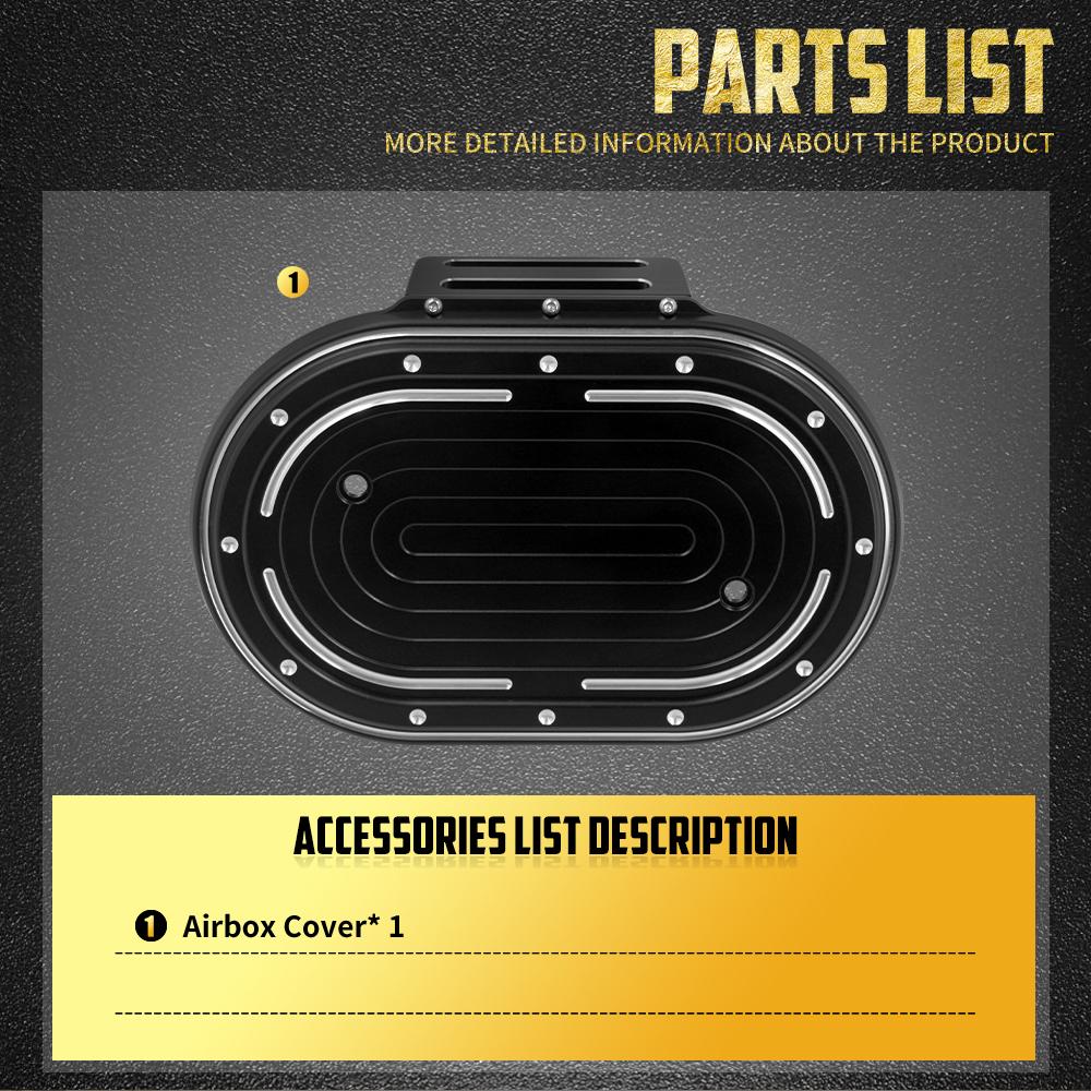 Motorrad Luftfilterkasten Abdeckung Luftfilter Verkleidung Für Harley M8 114 Motor Touring Electra Street Glide 17-Up Softail Breakout FLFB 18-Up