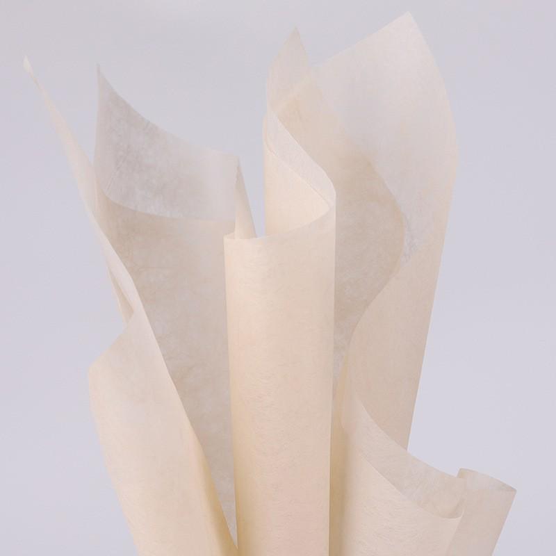 Carta da Bouquet Impermeabile Personalizzata - Materiale da Imballaggio per Fiori in Cotone a Tinta Unita