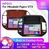 Mitsubishi Pajero V73 Central Control GPS Navigator with Wireless CarPlay