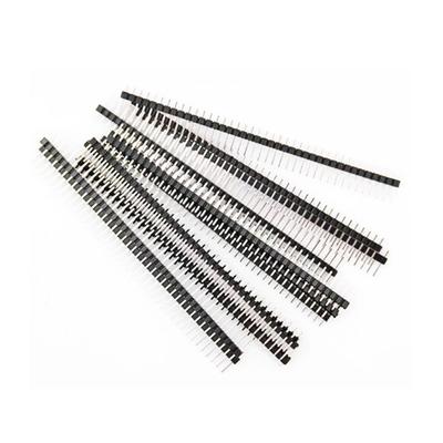 50 sztuk 40 Pin 1x40 2,54mm męski PCB jednorzędowy pasek 2,54mm złącze pinowe Arduino 0,1 "prosto
