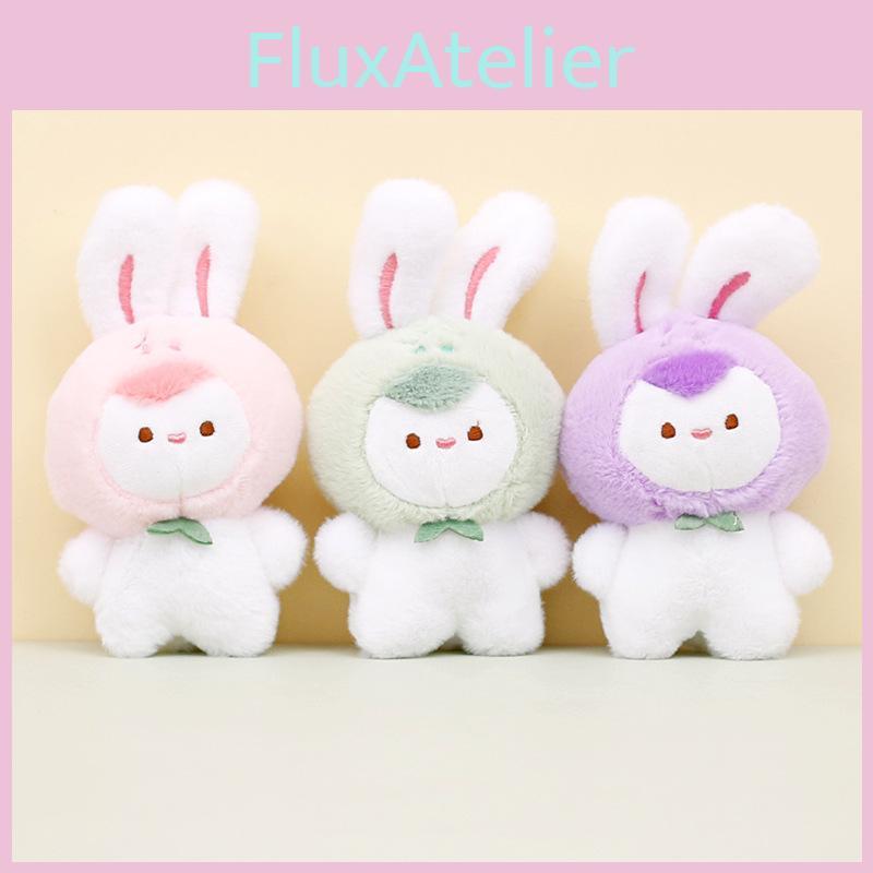 Adorable Cartoon Bunny Plush Keychain Colorful Stuffed Rabbit Bag Charm Gift