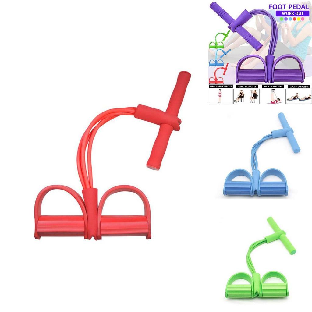 Durable Fitness Gum 4 Tube Resistance Bands For Effective Sit-up Pull Rope Exercises