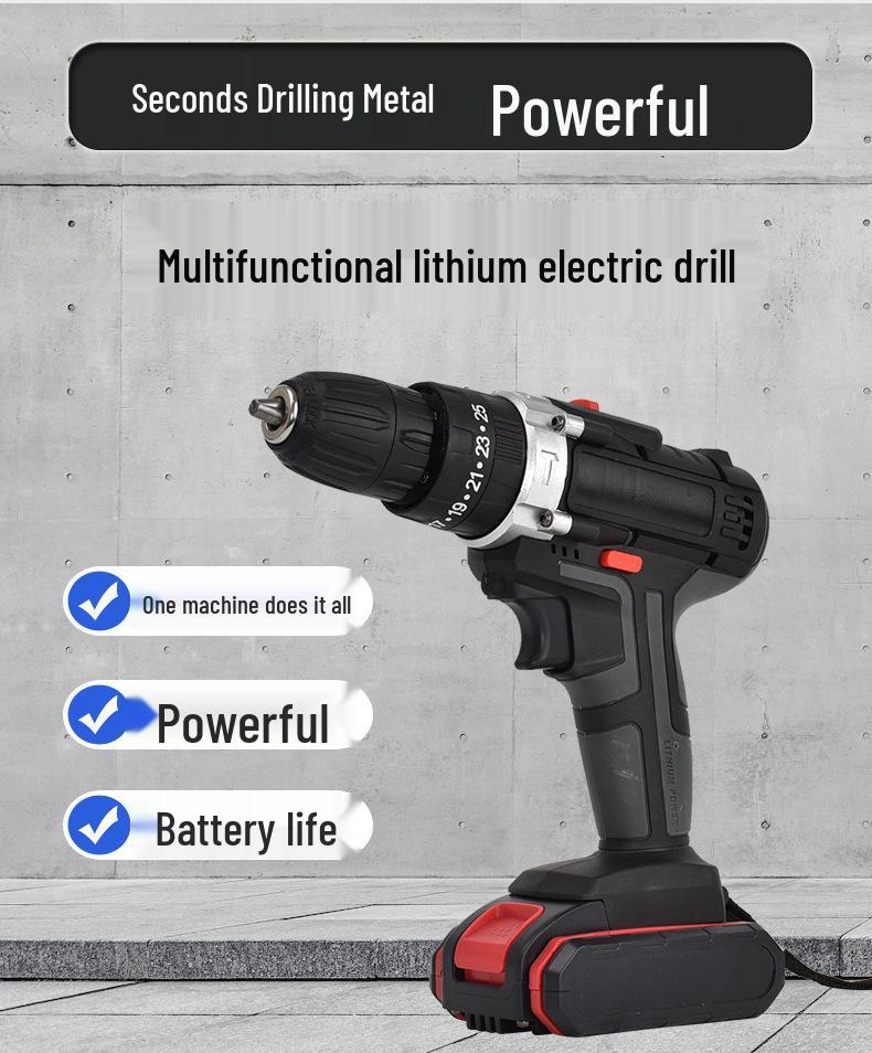 Industrial-Grade Multifunctional Lithium-ion Drill & Electric Screwdriver Set