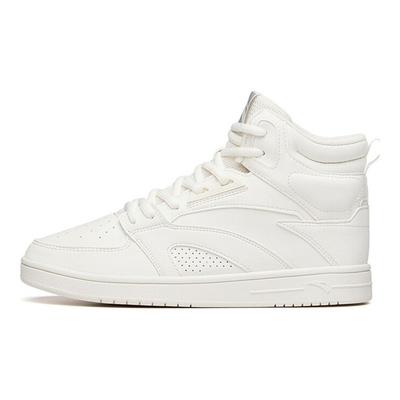 Slip Resistant Lightweight High Top Skate Shoes Women Sneakers Ivory-White 122138071-1