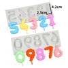 1Set Silicone Number 0-9 Embossed Mold for Fondant Candy Chocolate Cake Resin, DIY Baking Handicraft for Cake Decor Clay Molds
