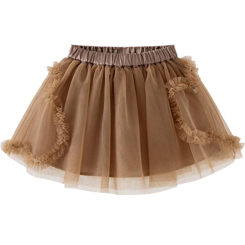 Balabala Girls Mesh A-Line Short Skirt 120