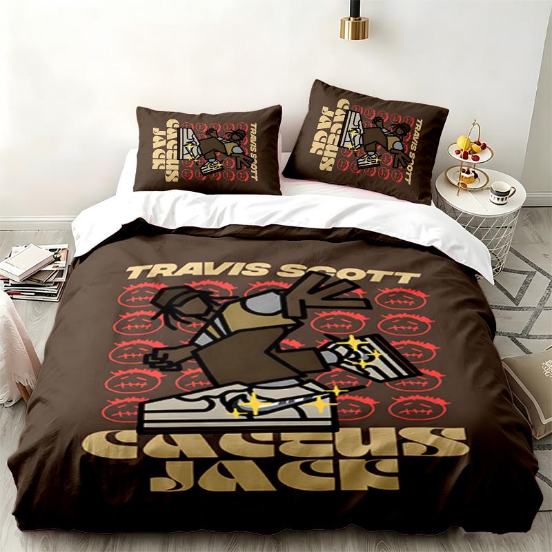 Cactus Jack 3pc set Perfect for bedroom use Comfortable bedding set includes a duvet cover and two pillowcases Ideal birthday or Christmas gift