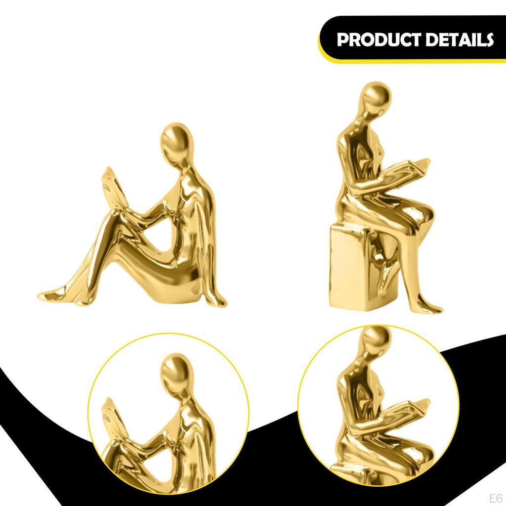 Bookends Book Ends Abstract Aesthetic Elegant Supports Statue Accent Sculpture Decor Stoppers