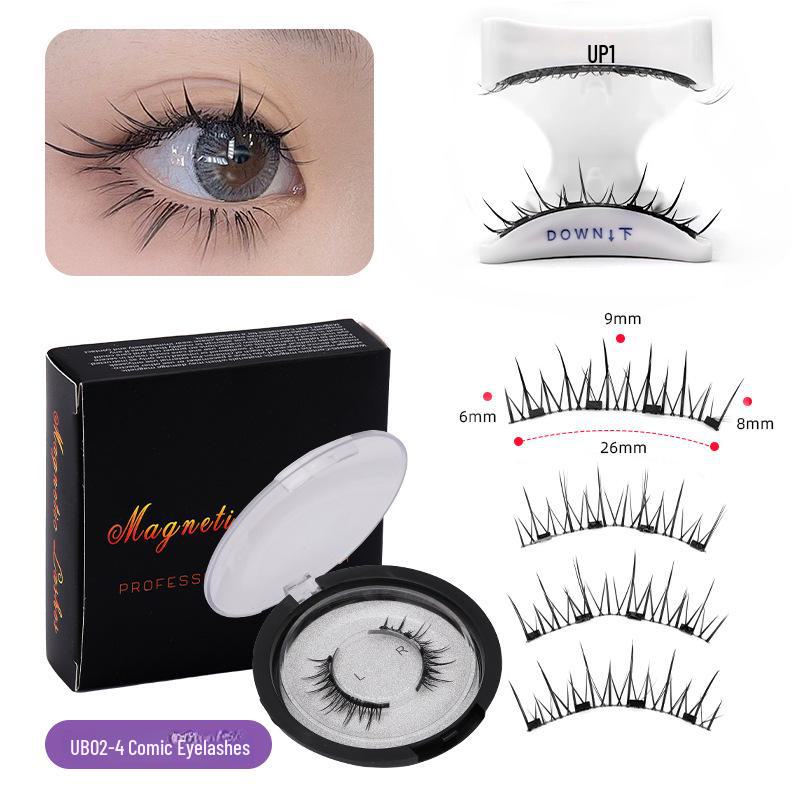 Little Devil Magnetische Sonnenblumen-Wimpern - Kleberfrei, Einfache 3-Schritt Natürliche Falsche Wimpern