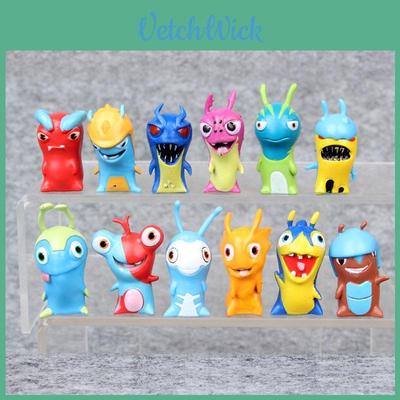 Lot Of 24 Premium Slugterra Action Figures Pvc Toys Featuring Burpy And Bludgeon Slugs Gift Set
